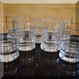 K36. Set of 7 iced tea glasses. 6”h x 3”w - $14